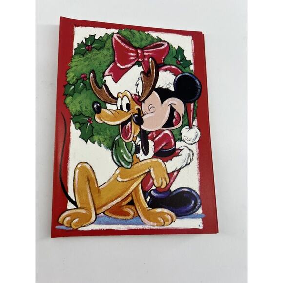 Vintage Mickey Mouse Christmas Greeting Cards Holiday Envelopes 40 Assorted New - Picture 7 of 7